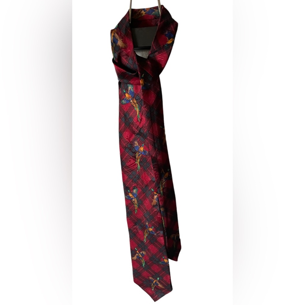 Addiction Pheasant Plaid Tie